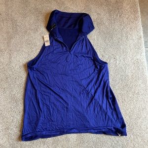 NWT Ann Taylor Collared Zip Up Top